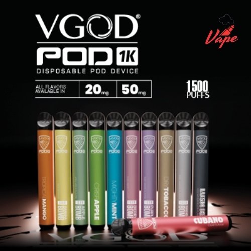 VGOD Disposable Pod 1K 1500 Puffs All Flavors