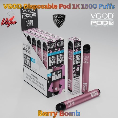 VGOD Disposable Pod 1K 1500 Puffs Berry Bomb