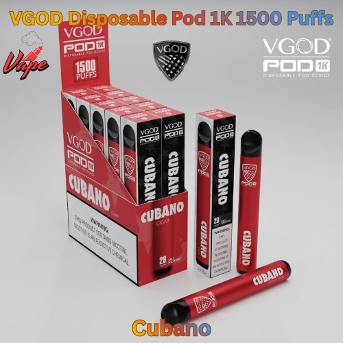 VGOD Disposable Pod 1K 1500 Puffs Cubano