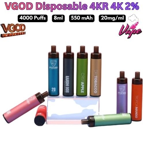 VGOD Disposable Pod 4KR 4000 Puffs 20MG All Flavors in Dubai