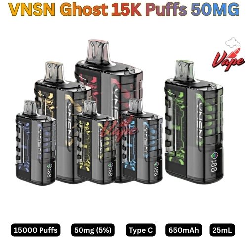 VNSN Ghost 15000 Puffs 50MG All Flavors