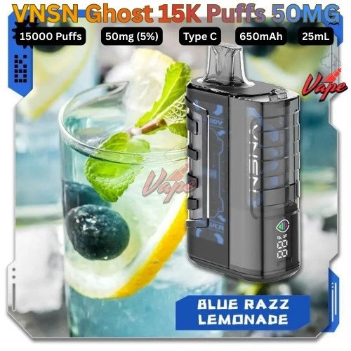 VNSN Ghost 15000 Puffs 50MG Blue Razz Lemonade