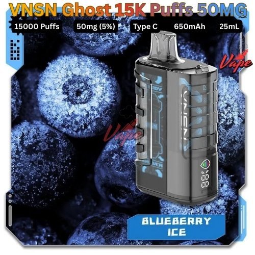 VNSN Ghost 15000 Puffs 50MG Blueberry Ice