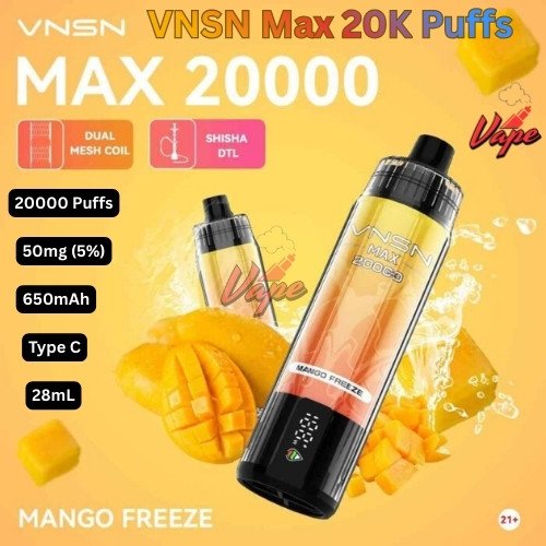 VNSN Max 20000 Puffs 50MG Mango Freeze