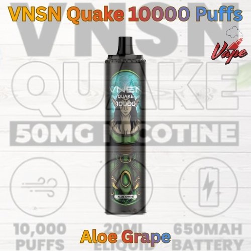 VNSN Quake 10000 Puffs Aloe Grape