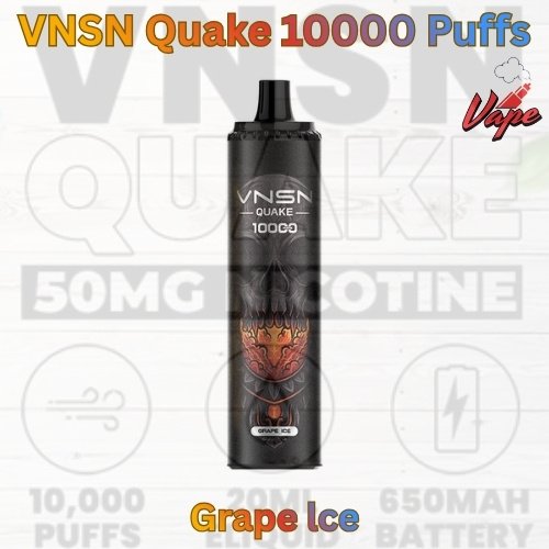 VNSN Quake 10000 Puffs Grape lce