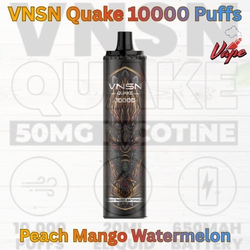 VNSN Quake 10000 Puffs Peach Mango Watermelon