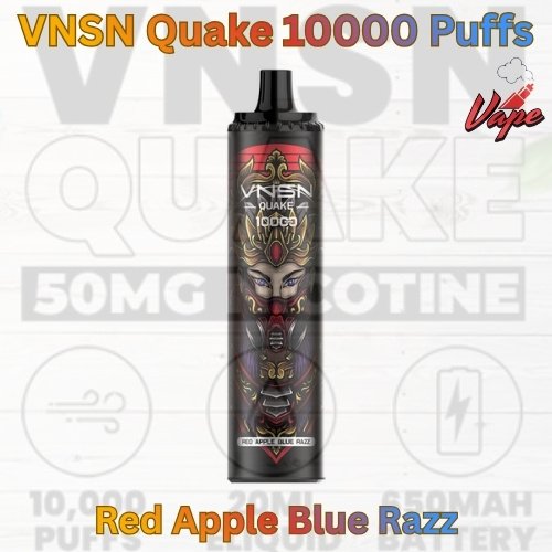 VNSN Quake 10000 Puffs Red Apple Blue Razz