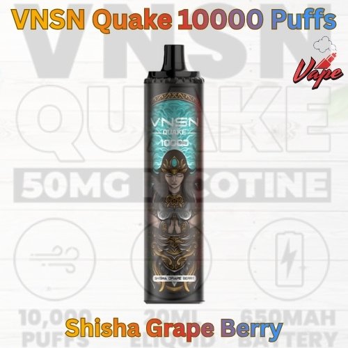 VNSN Quake 10000 Puffs Shisha Grape Berry