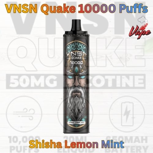 VNSN Quake 10000 Puffs Shisha Lemon Mint