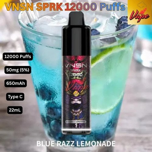 VNSN SPARK 12000 Puffs Blue Razz Lemonade