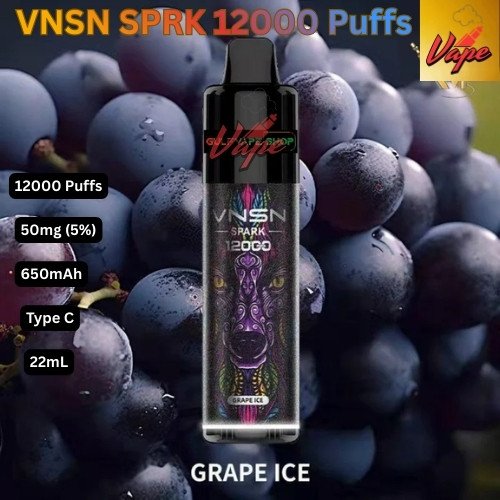 VNSN SPARK 12000 Puffs Grape Ice