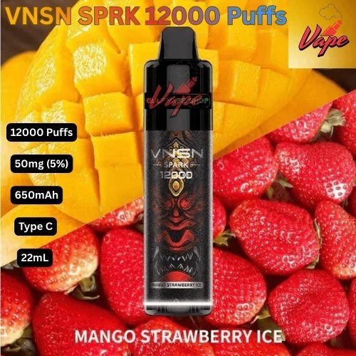 VNSN SPARK 12000 Puffs Mango Strawberry Ice