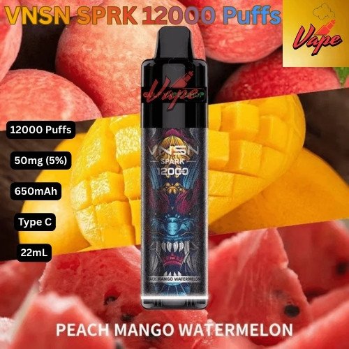 VNSN SPARK 12000 Puffs Peach Mango Watermelon