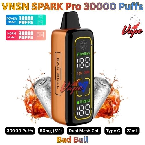 VNSN SPARK Pro 30000 Puffs 50MG Bad Bull