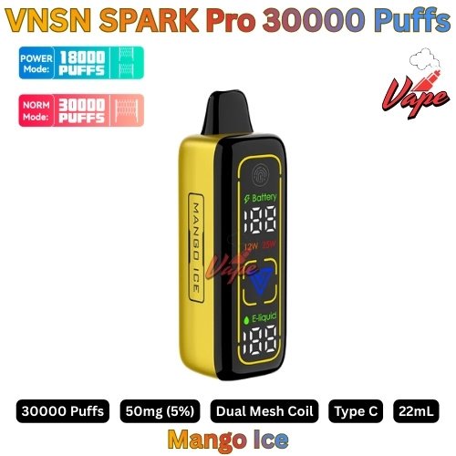 VNSN SPARK Pro 30000 Puffs 50MG Mango Ice