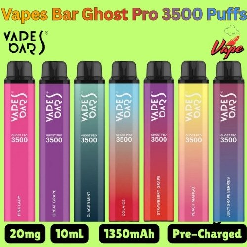 Vapes Bars Ghost Pro 3500 Puffs 20MG All Flavors