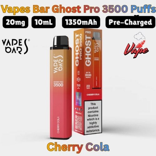 Vapes Bars Ghost Pro 3500 Puffs Cherry Cola