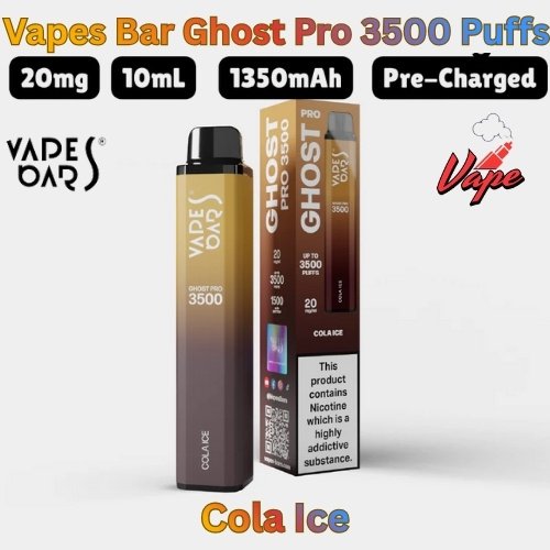 Vapes Bars Ghost Pro 3500 Puffs Cola Ice