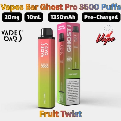 Vapes Bars Ghost Pro 3500 Puffs Fruit Twist