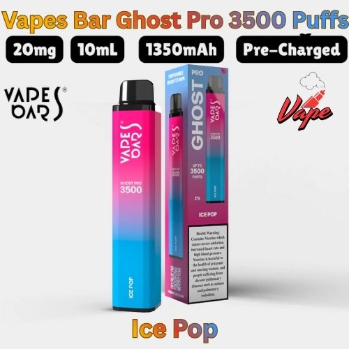 Vapes Bars Ghost Pro 3500 Puffs Ice Pop
