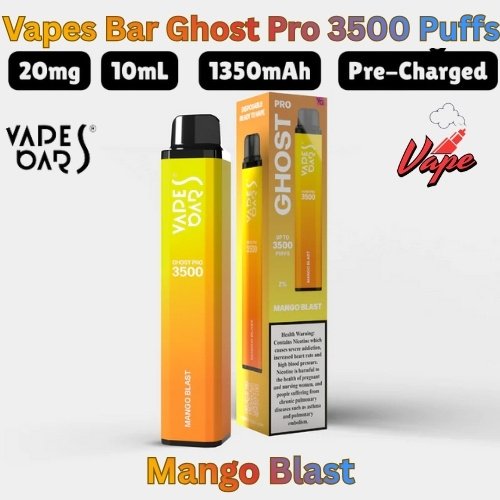 Vapes Bars Ghost Pro 3500 Puffs Mango Blast