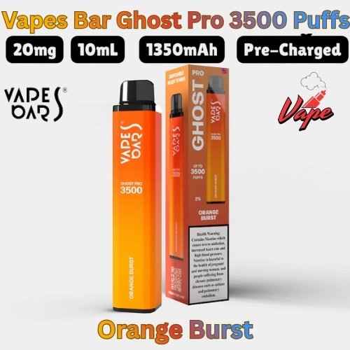Vapes Bars Ghost Pro 3500 Puffs Orange Burst