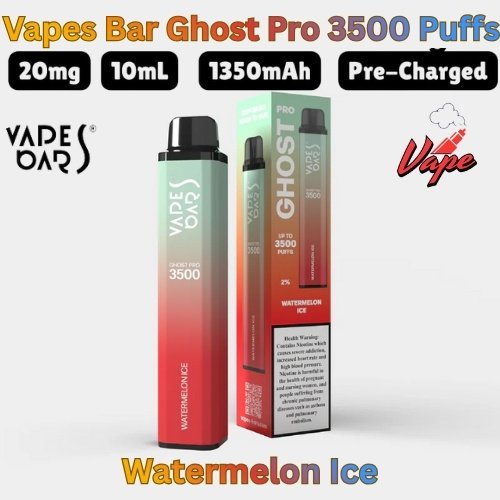 Vapes Bars Ghost Pro 3500 Puffs Watermelon Ice