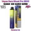 Vapes Bars Ghost Pro 3500 Puffs 20MG Banana Ice in UAE