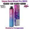 Vapes Bars Ghost Pro 3500 Puffs 20MG Blueberry Pomegranate in Abu Dhabi