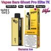 Vapes Bars Ghost Pro Elite 7000 Puffs 20MG Banana Ice in UAE