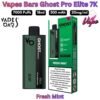 Vapes Bars Ghost Pro Elite 7000 Puffs 20MG Fresh Mint in Sharjah