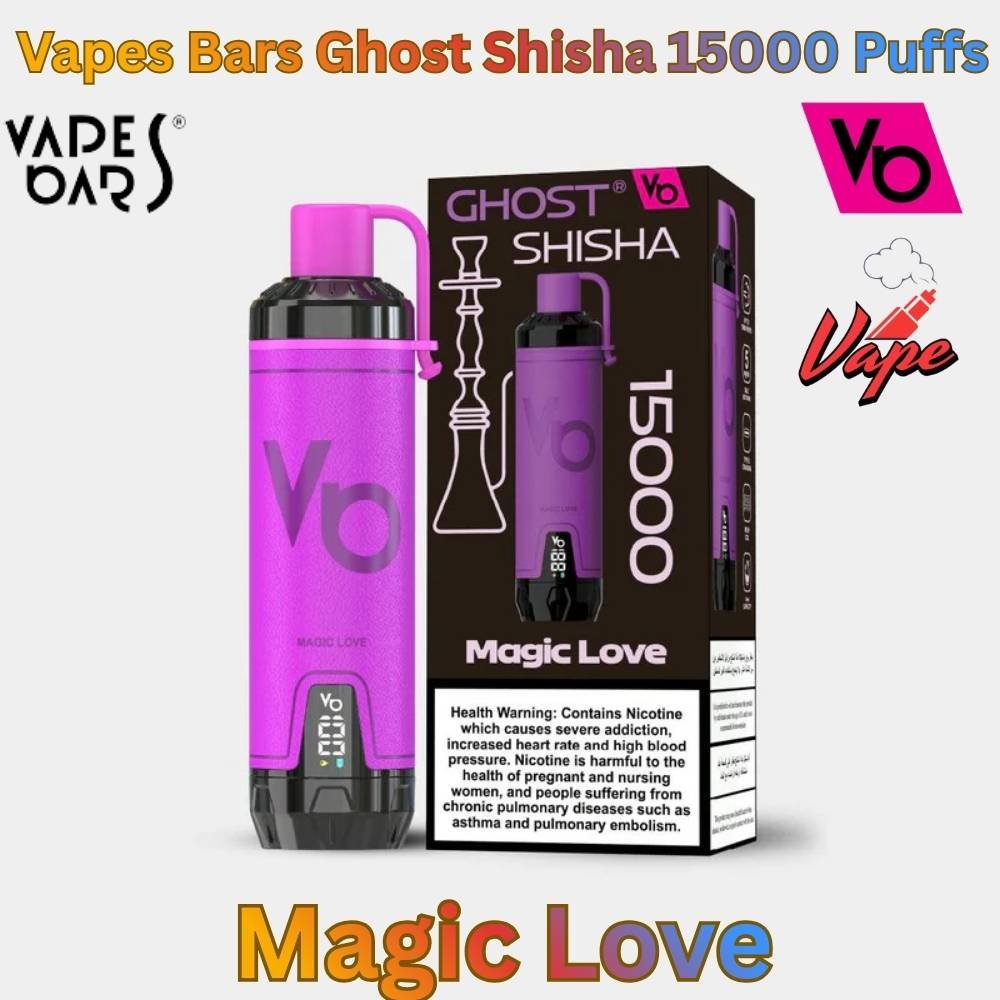 Vapes Bars Ghost Shisha 15000 Puffs Magic Love