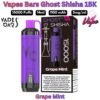 Vapes Bars Ghost Shisha 15000 Puffs 5MG Grape Mint in Sharjah