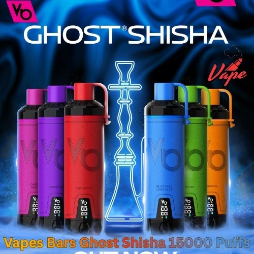 Vapes Bars Ghost Shisha 15000 Puffs 5MG All Flavors