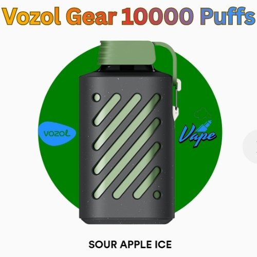 Vozol Gear 10000 Puffs Sour Apple Ice