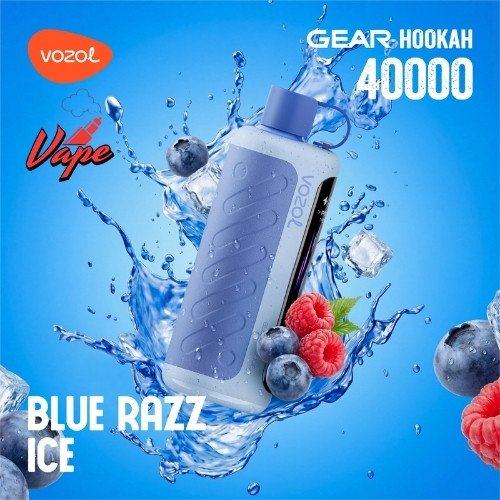 Vozol Gear Hookah 40000 Puffs Blue Razz Ice