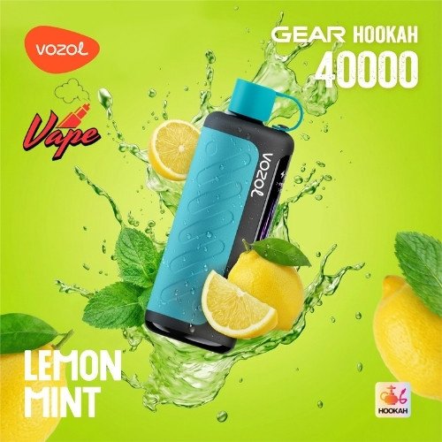 Vozol Gear Hookah 40000 Puffs Lemon Mint