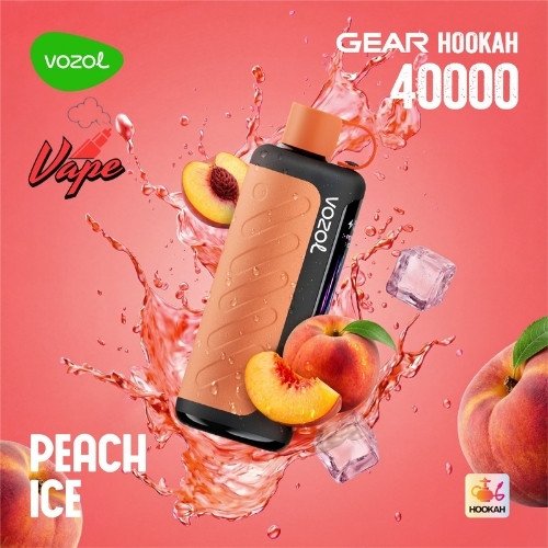 Vozol Gear Hookah 40000 Puffs Peach ice