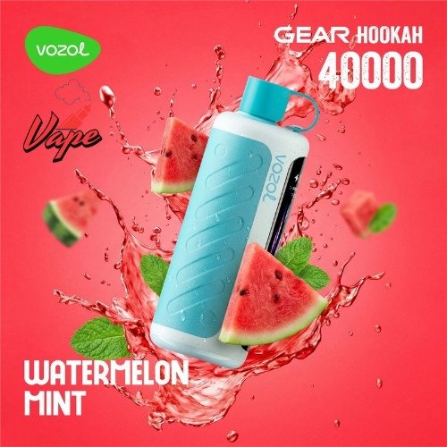 Vozol Gear Hookah 40000 Puffs Watermelon Mint