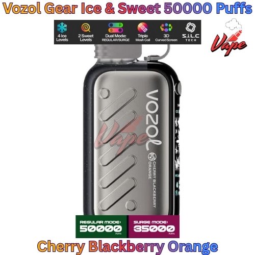 Vozol Gear Ice and Sweet 50000 Puffs Cherry Blackberry Orange