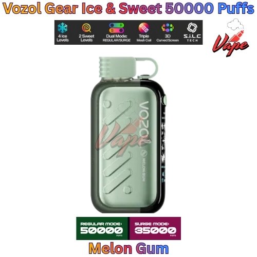 Vozol Gear Ice and Sweet 50000 Puffs Melon Gum