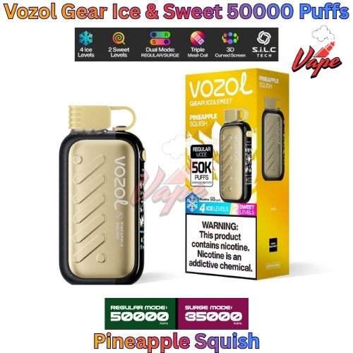 Vozol Gear Ice and Sweet 50000 Puffs Pineapple Squish