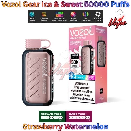 Vozol Gear Ice and Sweet 50000 Puffs Strawberry Watermelon