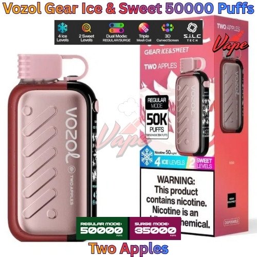 Vozol Gear Ice and Sweet 50000 Puffs Two Apples