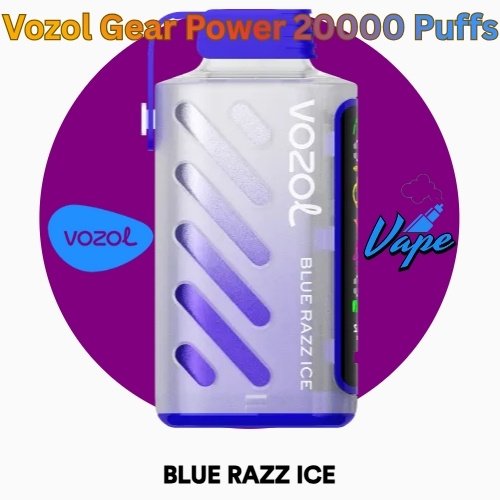 Vozol Gear Power 20000 Puffs Blue Razz Ice