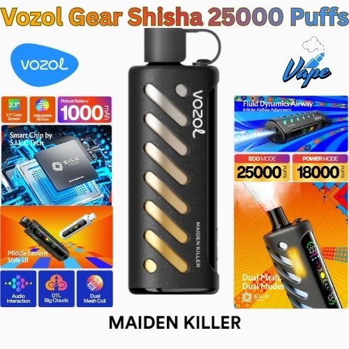 Vozol Gear Shisha 25000 Puffs Maiden Killer