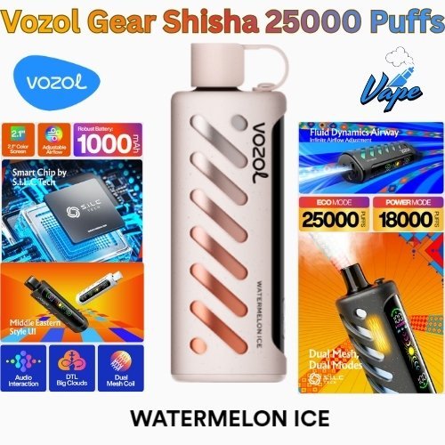 Vozol Gear Shisha 25000 Puffs Watermelon Ice