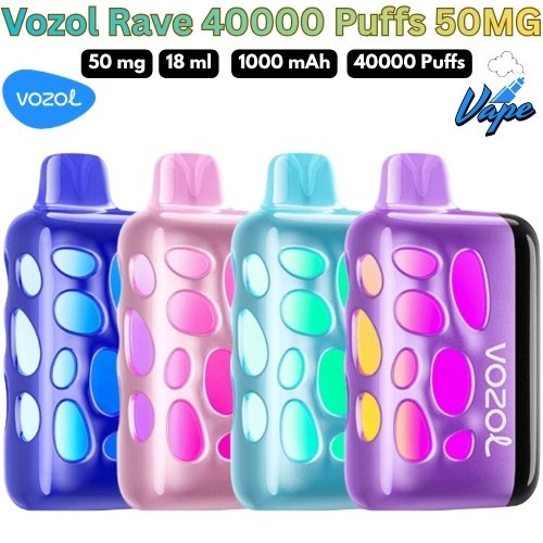 Vozol Rave 40000 Puffs 50MG All Flavors in Dubai