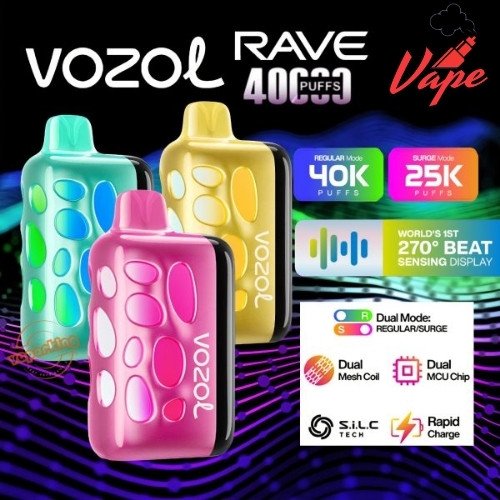 Vozol Rave 40000 Puffs All Flavors